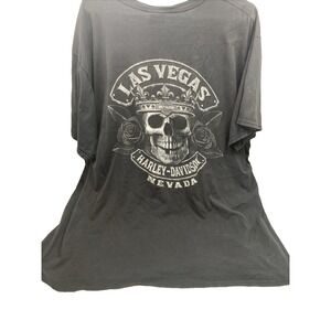 Harley Davidson Men's 3XL‎ Skull & roses Blker T-Shirt Las Vegas, NV 2014